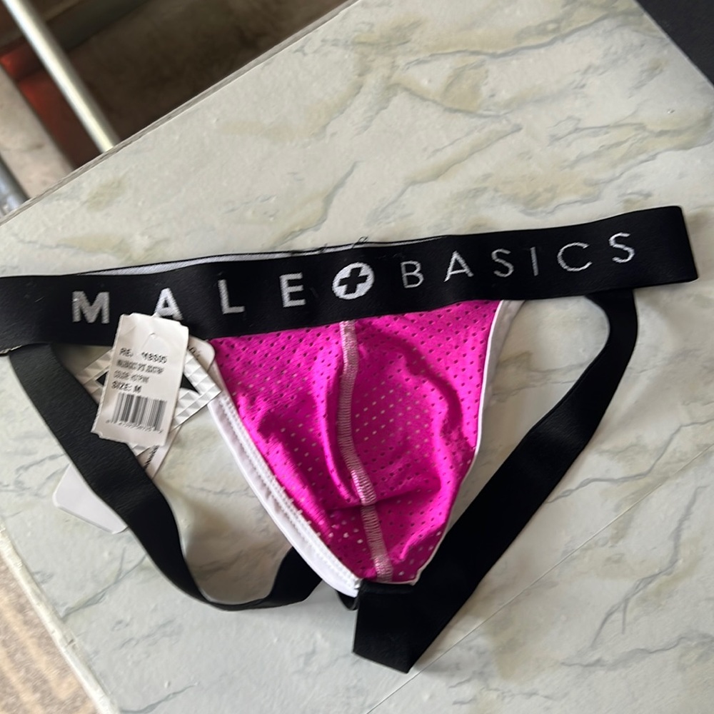 NWT Male Basic Hot Pink Jockstrap